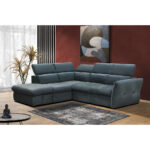 MONSERAT ΚΑΝΑΠΕΣ ΚΡΕΒΑΤΙ ΓΩΝΙΑ ΑΡΙΣΤΕΡΗ PETROL 254x224x90 01-2599 - Image 9