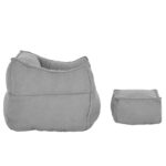 SPONGE ΠΟΛΥΘΡΟΝΑ SET ΓΚΡΙ SILVER 95x102x73cm 01-3394 - Image 9