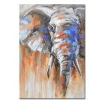 ELEFANT IN COLOR ΠΙΝΑΚΑΣ ΔΙΑΚΟΣΜΗΣΗΣ 90x120x3cm ΚΑΜΒΑΣ ΠΟΛΥΧΡΩΜΟ ΞΥΛΟ 017115 - Image 3