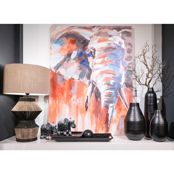 ELEFANT IN COLOR ΠΙΝΑΚΑΣ ΔΙΑΚΟΣΜΗΣΗΣ 90x120x3cm ΚΑΜΒΑΣ ΠΟΛΥΧΡΩΜΟ ΞΥΛΟ 017115 - Image 4