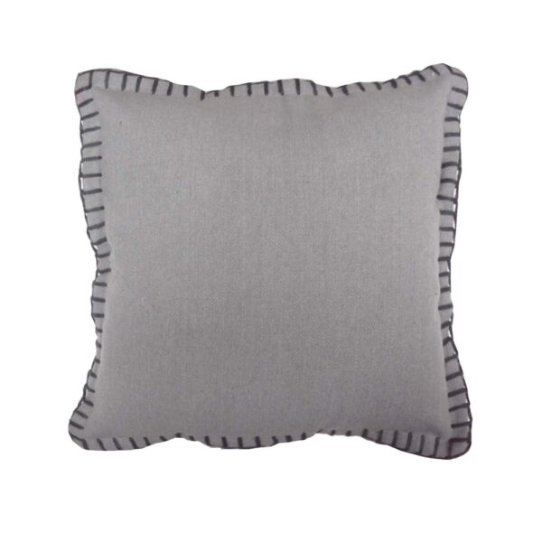 FILO ΔΙΑΚΟΣΜΗΤΙΚΟ ΜΑΞΙΛΑΡΙ 45x45cm ΥΦΑΣΜΑ ΓΚΡΙ 017326 - Image 4