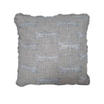 LIBELL ΔΙΑΚΟΣΜΗΤΙΚΟ ΜΑΞΙΛΑΡΙ 45x45cm ΥΦΑΣΜΑ ΜΠΕΖ 017330 - Image 2