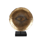EYE ΔΙΑΚΟΣΜΗΤΙΚΟ TOTEM 32x10x41cm POLYRESIN ΧΡΥΣΟ ΜΑΥΡΟ 017424 - Image 4