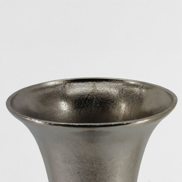 FLORES ΒΑΖΟ 19x19x55cm ΑΛΟΥΜΙΝΙΟ ΑΣΗΜΙ 017640 - Image 2