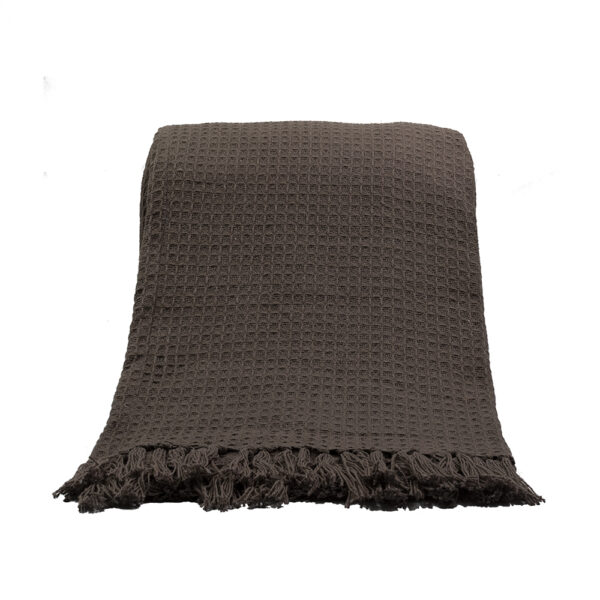 PIQUE ΡΙΧΤΑΡΙ ΔΙΑΚΟΣΜΗΤΙΚΟ 180x240cm ΒΑΜΒΑΚΙ MOCHA POLYESTER 017699 - Image 3