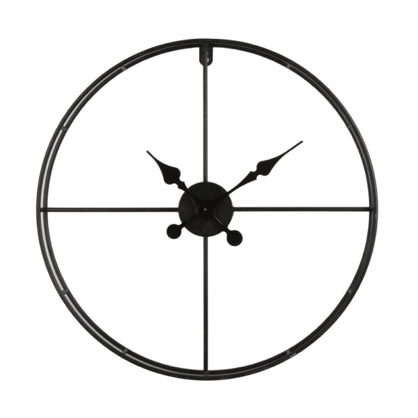 TEMPUS ΡΟΛΟΪ ΤΟΙΧΟΥ 60x60x7cm ΜΕΤΑΛΛΟ ΜΑΥΡΟ 017896 - Image 2