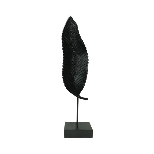 UMI ΔΙΑΚΟΣΜΗΤΙΚΟ TOTEM 13x9x57cm POLYRESIN ΜΑΥΡΟ ΜΕΤΑΛΛΟ 017916 - Image 4