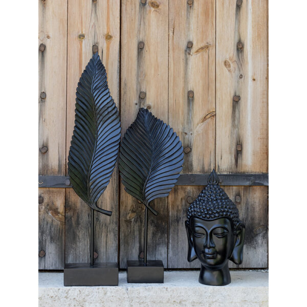 UMI ΔΙΑΚΟΣΜΗΤΙΚΟ TOTEM 13x9x57cm POLYRESIN ΜΑΥΡΟ ΜΕΤΑΛΛΟ 017916 - Image 6