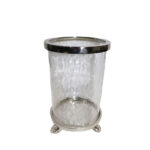 ARGENTUM ΒΑΣΗ ΡΕΣΩ 17x17x30cm ΓΥΑΛΙ ΔΙΑΦΑΝΟ ΑΣΗΜΙ ΑΛΟΥΜΙΝΙΟ 018191 - Image 2