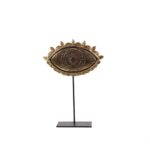 THE EYE ΔΙΑΚΟΣΜΗΤΙΚΟ TOTEM 19x7x30cm POLYRESIN ΧΡΥΣΟ ΜΑΥΡΟ 018334 - Image 4
