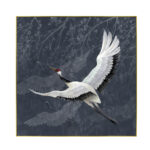 CRANE ΠΙΝΑΚΑΣ ΔΙΑΚΟΣΜΗΣΗΣ 83x83x5cm ΚΑΜΒΑΣ ΠΕΤΡΟΛ ΛΕΥΚΟ ΞΥΛΟ ΜΑΥΡΟ 018741 - Image 4