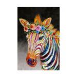 ZEBRA ΠΙΝΑΚΑΣ ΔΙΑΚΟΣΜΗΣΗΣ 80x120x4cm ΚΑΜΒΑΣ ΠΟΛΥΧΡΩΜΟ 018828 - Image 4