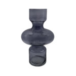 CIRKIN ΒΑΖΟ 20x20x30cm ΓΥΑΛΙ ΓΚΡΙ 019573 - Image 3