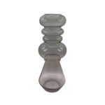 FORME ΒΑΖΟ 14x14x38cm ΓΥΑΛΙ ΡΟΖ ΠΡΑΣΙΝΟ 019582 - Image 4