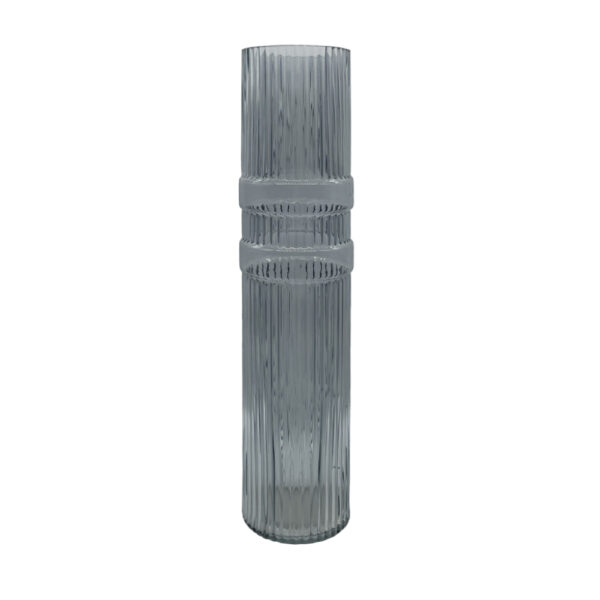 BAGUE ΒΑΖΟ 10x10x45cm ΓΥΑΛΙ ΓΑΛΑΖΙΟ 019589 - Image 5