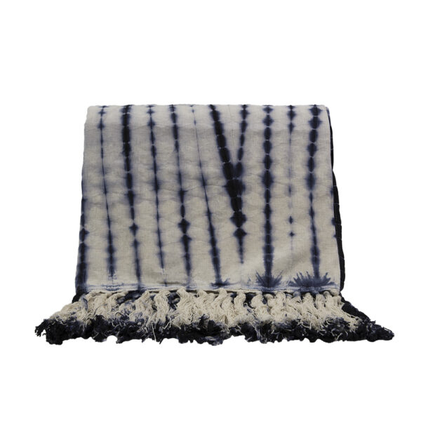 AGADIR ΡΙΧΤΑΡΙ ΔΙΑΚΟΣΜΗΤΙΚΟ 150x230cm ΒΑΜΒΑΚΙ ΜΠΛΕ ΛΕΥΚΟ 019630 - Image 4