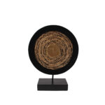 HAUSA 1 ΔΙΑΚΟΣΜΗΤΙΚΟ TOTEM 27x10x35cm POLYRESIN ΜΑΥΡΟ ΧΡΥΣΟ ΜΕΤΑΛΛΟ 019746 - Image 4