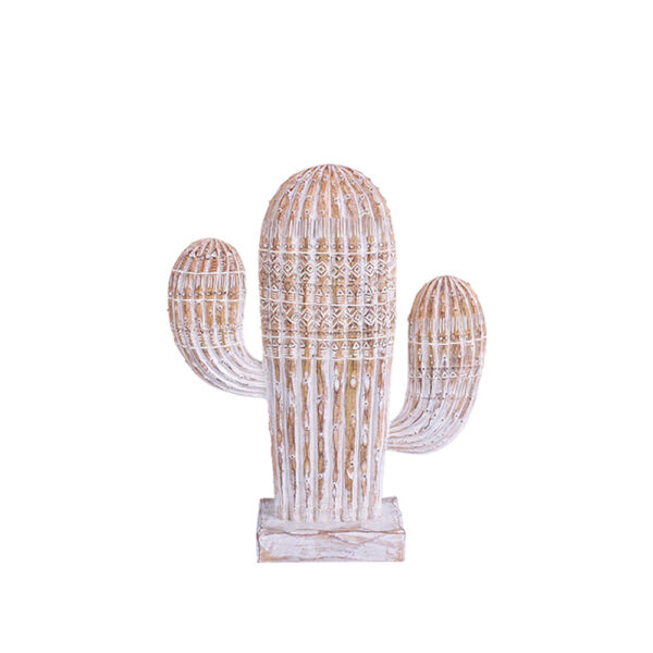ARIANE 1 ΔΙΑΚΟΣΜΗΤΙΚΟ ΚΑΚΤΟΣ 19x6x23cm POLYRESIN ΦΥΣΙΚΟ ΛΕΥΚΟ 019764 - Image 6