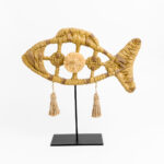 QUERSUS 1 ΔΙΑΚΟΣΜΗΤΙΚΟ ΨΑΡΙ 30x7x27cm POLYRESIN ΦΥΣΙΚΟ ΜΕΤΑΛΛΟ 019775 - Image 6