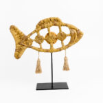 QUERSUS 1 ΔΙΑΚΟΣΜΗΤΙΚΟ ΨΑΡΙ 30x7x27cm POLYRESIN ΦΥΣΙΚΟ ΜΕΤΑΛΛΟ 019775 - Image 7