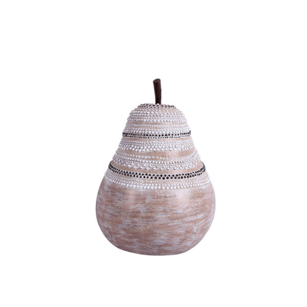 ULMUS ΔΙΑΚΟΣΜΗΤΙΚΟ ΑΧΛΑΔΙ 17x16x23cm POLYRESIN ΦΥΣΙΚΟ ΛΕΥΚΟ 019783 - Image 4