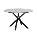 VOTSALO ΤΡΑΠΕΖΙ STONE ΓΚΡΙ 120x120x75 02-0587 - Image 3