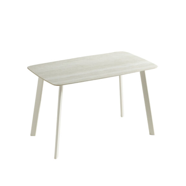 JOIN ME ΤΡΑΠΕΖΙ BEIGE ΜΕ ΟΨΗ ΜΑΡΜΑΡΟΥ 120x70x76.5cm 02-0670 - Image 3