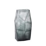 ROCHE GREY ΒΑΖΟ 17x13x31cm ΓΥΑΛΙ ΓΚΡΙ 020144 - Image 8