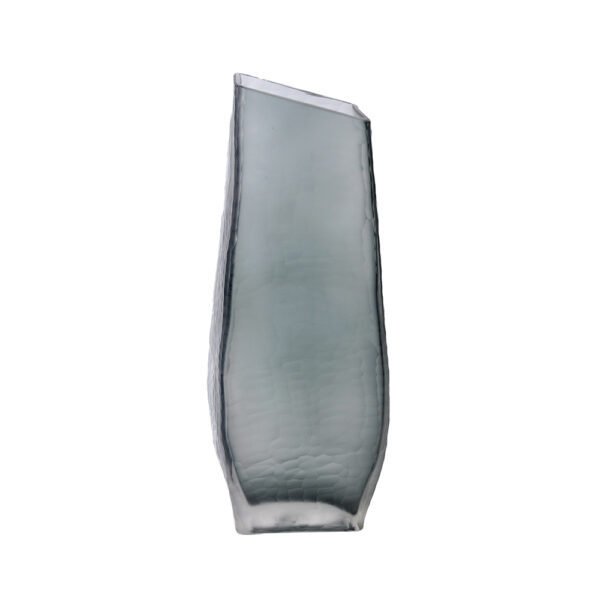 MEISSEL ΒΑΖΟ 15x9x40cm ΓΥΑΛΙ ΓΚΡΙ 020149 - Image 5