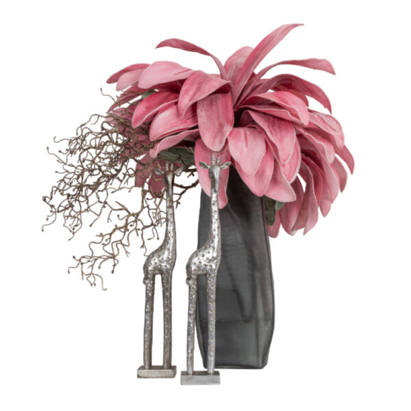 MEISSEL ΒΑΖΟ 15x9x40cm ΓΥΑΛΙ ΓΚΡΙ 020149 - Image 6