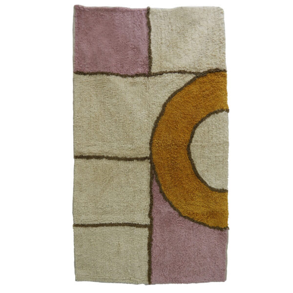 GEOMETRIC ΧΑΛΑΚΙ 60x90cm ΒΑΜΒΑΚΙ ΠΟΛΥΧΡΩΜΟ 020490 - Image 4