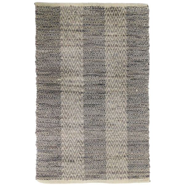 FISHBONE ΧΑΛΑΚΙ 60x90cm ΔΕΡΜΑ ΓΚΡΙ ΜΠΕΖ 020501 - Image 4