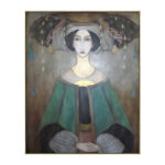 EAST LADY ΠΙΝΑΚΑΣ ΔΙΑΚΟΣΜΗΣΗΣ 80x100x5cm ΚΑΜΒΑΣ ΠΟΛΥΧΡΩΜΟ ΞΥΛΟ ΧΡΥΣΟ 020561 - Image 3