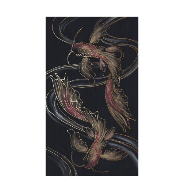 FISH IN LOVE ΠΙΝΑΚΑΣ ΔΙΑΚΟΣΜΗΣΗΣ 70x120x4cm ΚΑΜΒΑΣ ΠΟΛΥΧΡΩΜΟ 020671 - Image 2