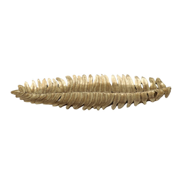 GIRMA ΠΙΑΤΕΛΑ ΔΙΑΚΟΣΜΗΣΗΣ 47x3x14cm POLYRESIN ΧΡΥΣΟ 020790 - Image 2