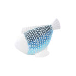 CHROMIS ΔΙΑΚΟΣΜΗΤΙΚΟ ΨΑΡΙ 23x8x18cm POLYRESIN ΛΕΥΚΟ ΜΠΛΕ ΓΑΛΑΖΙΟ 020848 - Image 2