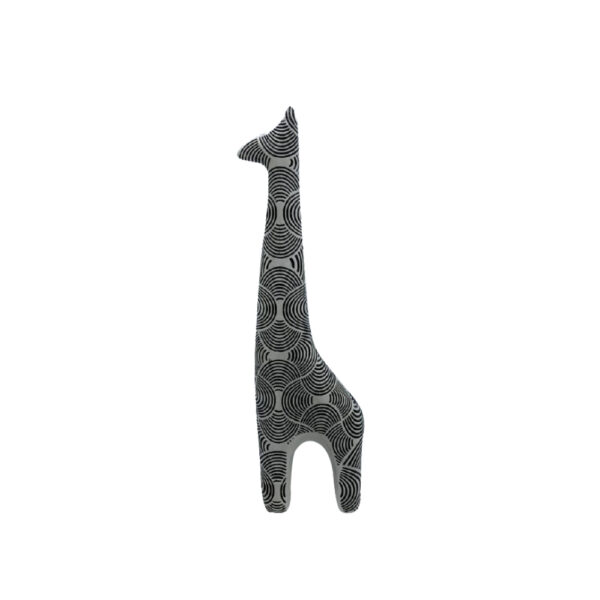 SAVAGE ΔΙΑΚΟΣΜΗΤΙΚΟ ΚΑΜΗΛΟΠΑΡΔΑΛΗ 11x8x30cm POLYRESIN ΜΑΥΡΟ ΑΣΠΡΟ 021855 - Image 2