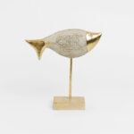 SAKANA ΔΙΑΚΟΣΜΗΤΙΚΟ ΨΑΡΙ 22x6x22cm POLYRESIN ΧΡΥΣΟ 021871 - Image 4