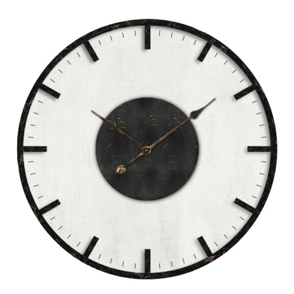 GENK ΡΟΛΟΪ ΤΟΙΧΟΥ 50x50x5cm MDF ΛΕΥΚΟ ΜΑΥΡΟ ΜΠΡΟΝΖΕ 021964 - Image 2