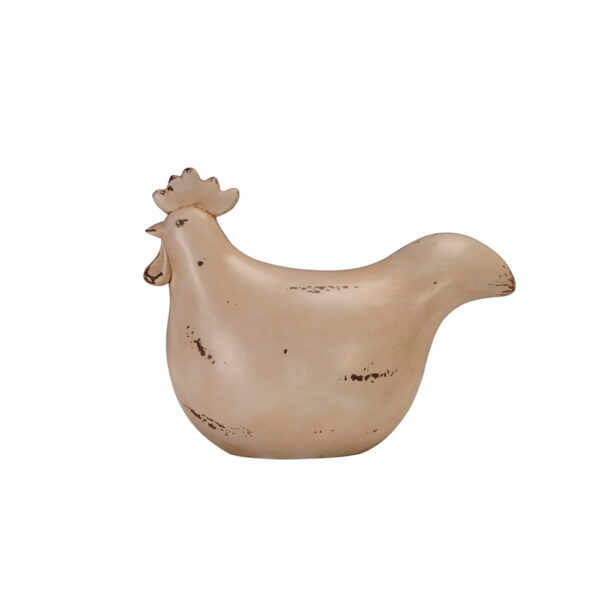 GALINHA ΔΙΑΚΟΣΜΗΤΙΚΟ ΚΟΚΚΟΡΑΣ 23x12x18cm POLYRESIN ΜΠΕΖ 022508 - Image 4