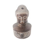 BADBA ΔΙΑΚΟΣΜΗΤΙΚΟ ΒΟΥΔΑΣ 10x11x15cm POLYRESIN ΚΑΦΕ ΛΕΥΚΟ 022743 - Image 4