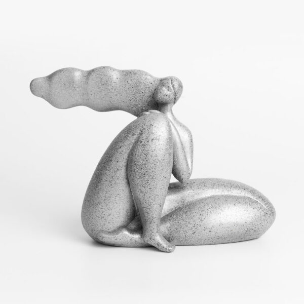 CHEVEU SILVER 2 ΔΙΑΚΟΣΜΗΤΙΚΗ ΦΙΓΟΥΡΑ 24x10x17cm POLYRESIN ΑΣΗΜΙ 022784 - Image 6