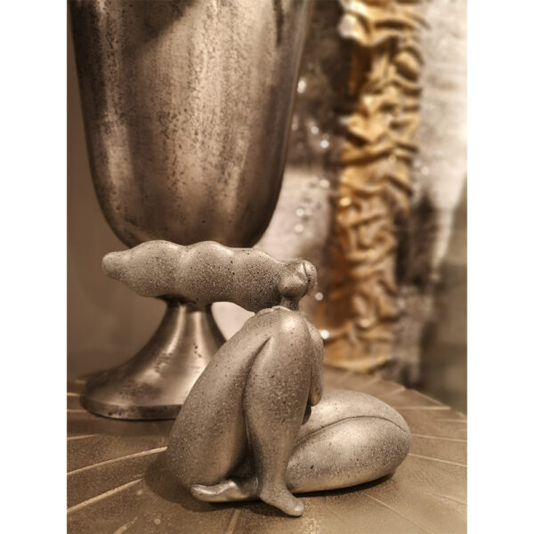 CHEVEU SILVER 2 ΔΙΑΚΟΣΜΗΤΙΚΗ ΦΙΓΟΥΡΑ 24x10x17cm POLYRESIN ΑΣΗΜΙ 022784 - Image 10