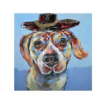 IMBA DOG ΠΙΝΑΚΑΣ ΔΙΑΚΟΣΜΗΣΗΣ 100x100x3cm ΚΑΜΒΑΣ ΠΟΛΥΧΡΩΜΟ ΞΥΛΟ 022897 - Image 3