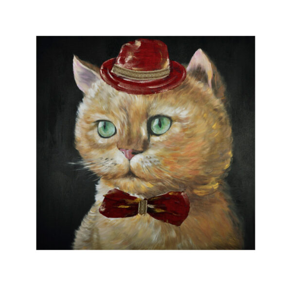 BISAD CAT ΠΙΝΑΚΑΣ ΔΙΑΚΟΣΜΗΣΗΣ 100x100x3cm ΚΑΜΒΑΣ ΠΟΛΥΧΡΩΜΟ ΞΥΛΟ 022898 - Image 2