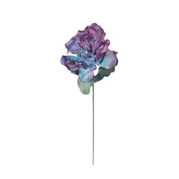GULAB ΛΟΥΛΟΥΔΙ ΤΕΧΝΗΤΟ 70cm EVA FOAM ΜΠΛΕ ΜΩΒ 023018 - Image 2