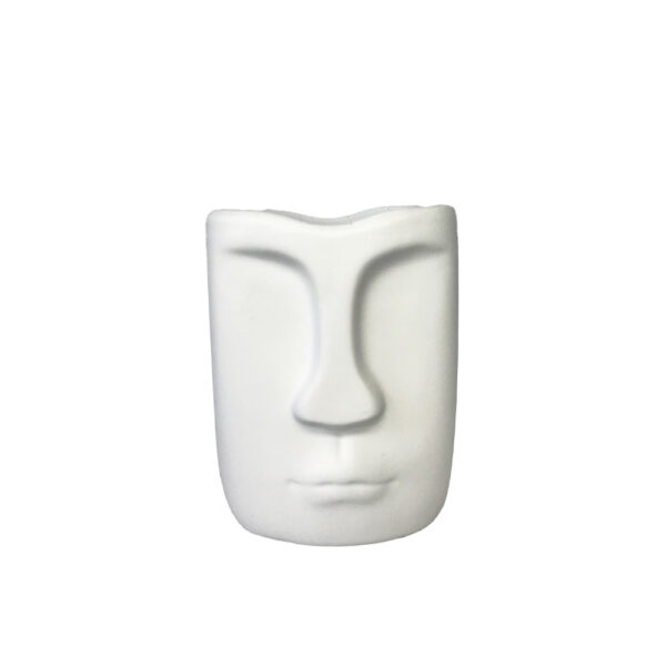 BARIK WHITE ΚΑΣΠΩ 10x9x13cm POLYRESIN ΛΕΥΚΟ 023075 - Image 2
