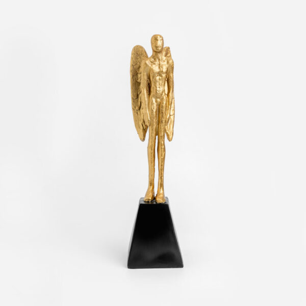 AVIAN ΔΙΑΚΟΣΜΗΤΙΚΗ ΦΙΓΟΥΡΑ 10x11x40cm POLYRESIN ΧΡΥΣΟ ΜΑΥΡΟ 023508 - Image 5
