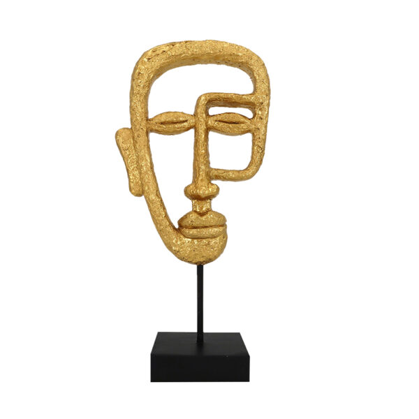 ACT GOLD ΔΙΑΚΟΣΜΗΤΙΚΟ TOTEM 16x7x34cm POLYRESIN ΧΡΥΣΟ ΜΑΥΡΟ 023519 - Image 2