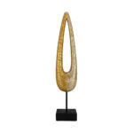 DRIP ΔΙΑΚΟΣΜΗΤΙΚΟ TOTEM 9x6x41cm POLYRESIN ΧΡΥΣΟ ΜΑΥΡΟ 023522 - Image 2